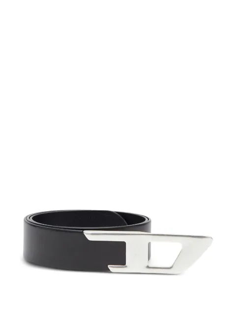 Diesel B-D Logo 2.0 leather belt Black X10867PR666