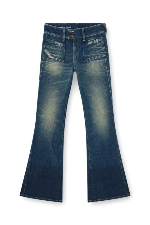 Diesel bootcut jeans low waist D-Hush Blue A13820007EH