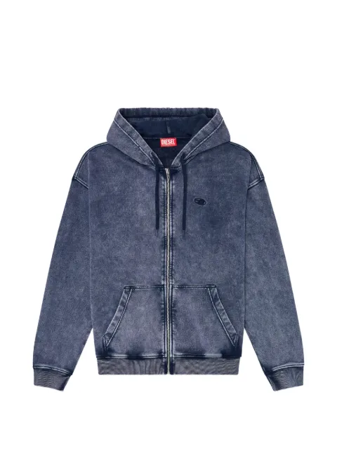 Diesel S-Boxt-Hood-Zip-Den sweater Blue A228090KIBZ81EA