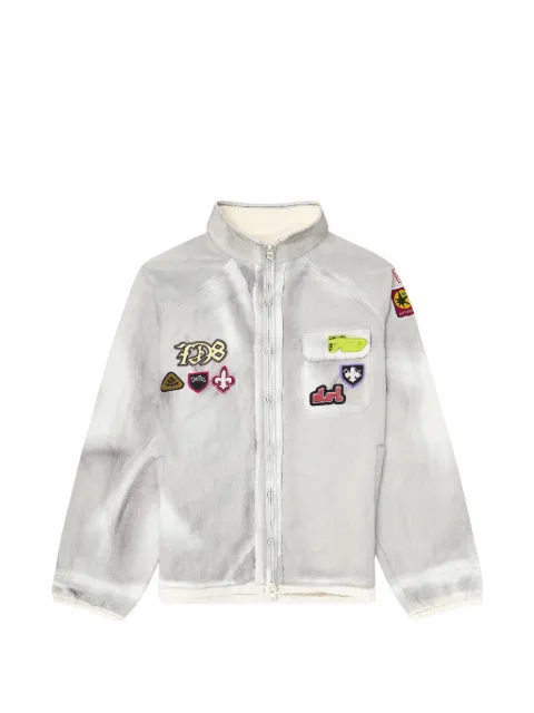 Diesel windbreaker with trompe l’oeil patches Grey A227670AEBV