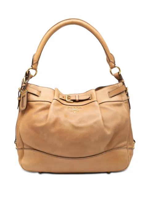 Prada Pre-Owned 2010-2026 Vitello Daino shoulder bag Brown V9OYI7C0045M4LID