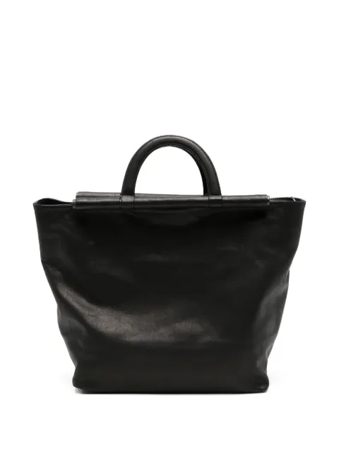 Yohji Yamamoto leather tote bag Black FKI86766