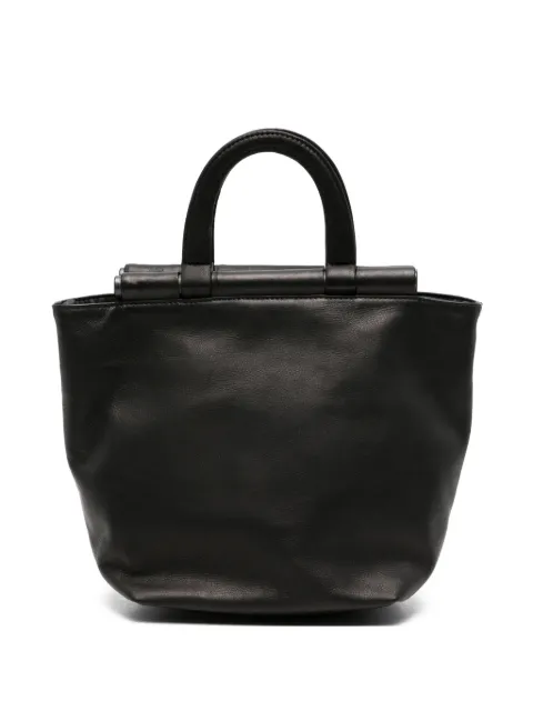 Yohji Yamamoto leather tote bag Black FKI87766