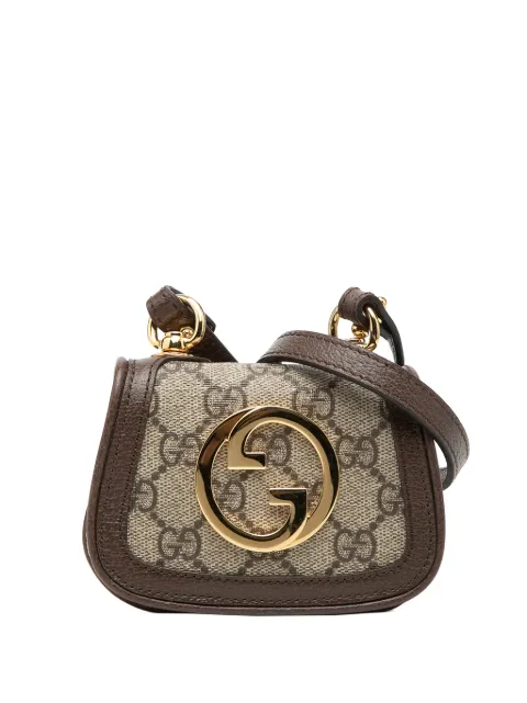 Gucci Pre-Owned 2016-2026 GG Supreme Blondie Card Case on Strap crossbody bag Neutrals QNETTH0GLYM08CHB