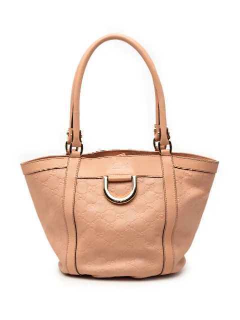 Gucci Pre-Owned 2000-2015 Guccissima Abbey D Ring handbag Pink N1BWE6ISF2TESIPO