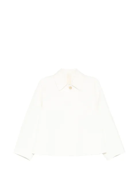 Forme D'expression side-vent caban jacket White DC049
