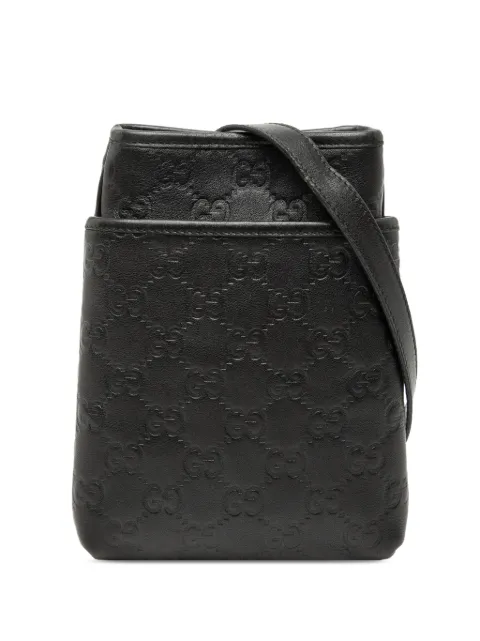 Gucci Pre-Owned 2000-2015 Guccissima crossbody bag Black 70QXQGR7HZ6MNMYP