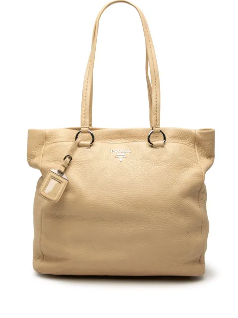 Prada Pre-Owned 2000-2026 Vitello Daino tote bag Neutrals 2ZPPSKQVUKH4V5OC