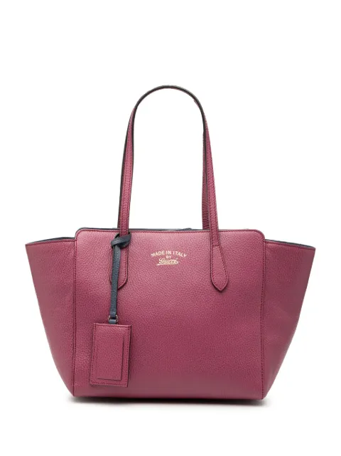 Gucci Pre-Owned 2000-2015 Medium Dollar Calfskin Swing tote bag Purple 2WDTBZ3SPK2PUUWT