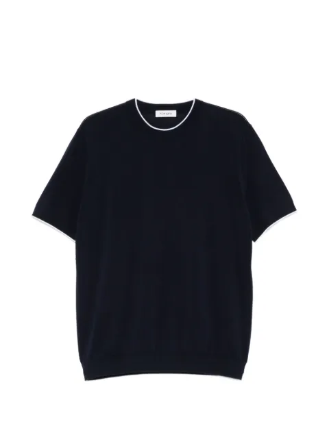 Kangra contrast-trim T-shirt Blue K301421