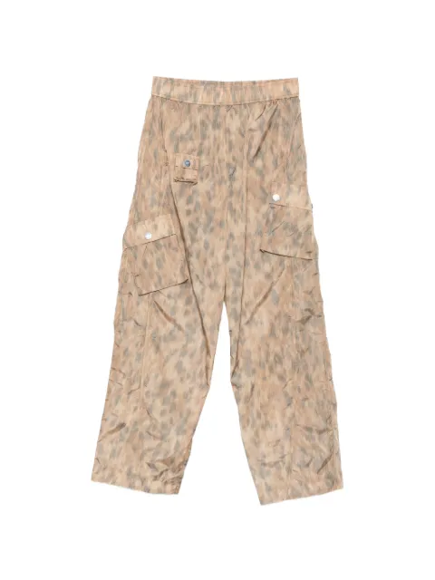 GANNI printed cargo pants Neutrals A1080131