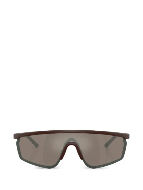 Oliver Peoples R-20 shield-frame sunglasses Brown OV5623S