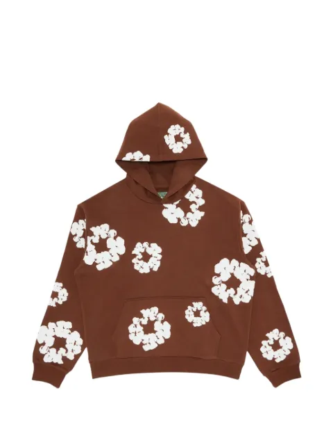 Denim Tears Cotton Wreath printed hoodie Brown DTCWSSBRN001