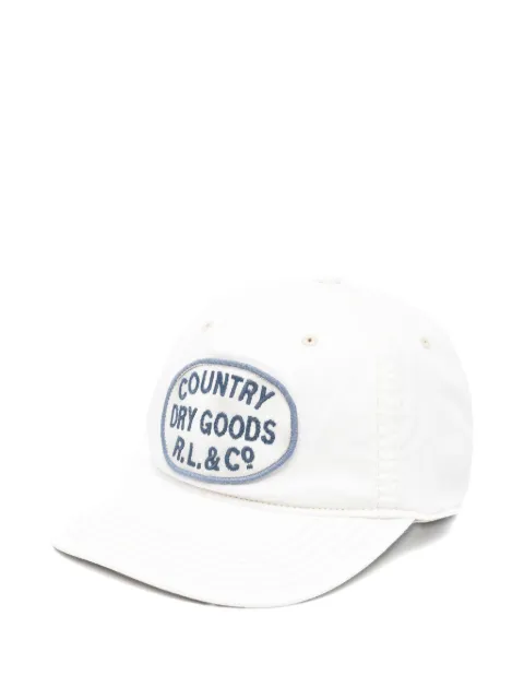 Polo Ralph Lauren embroidered-patch Herringbone cap White 710B13478001