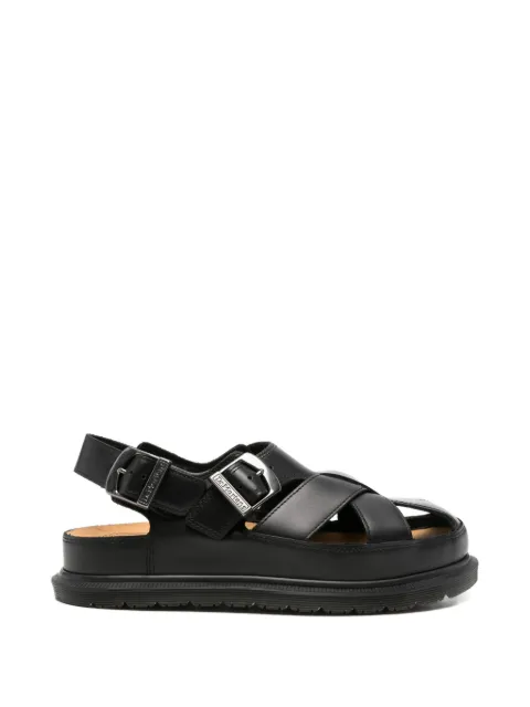 Dr. Martens buckle-fastening caged sandals Black 41618001