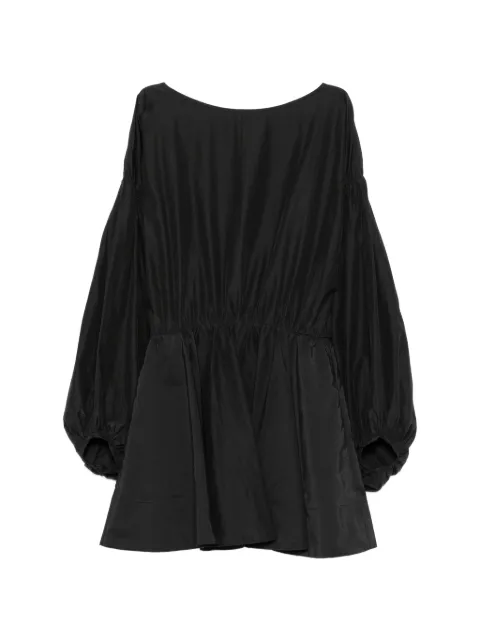 THE ANDAMANE Clara open-back balloon-sleeve dress Black TM190169ATNC181