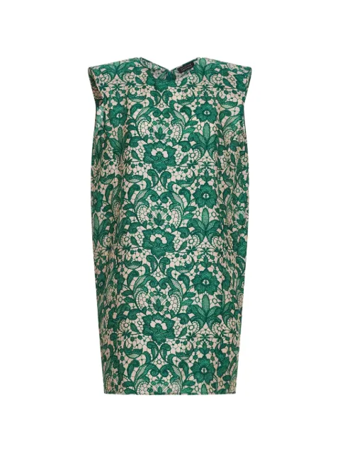 Gianluca Capannolo floral-lace silk mini dress Green 26EA701700CHARLOTTE10112