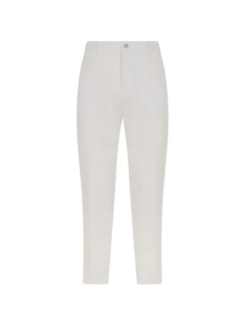 BOSS seersucker-textured trousers White 50561904