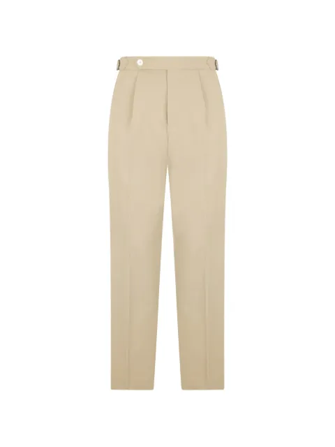 BOSS pleated straight-leg trousers Neutrals 50563216