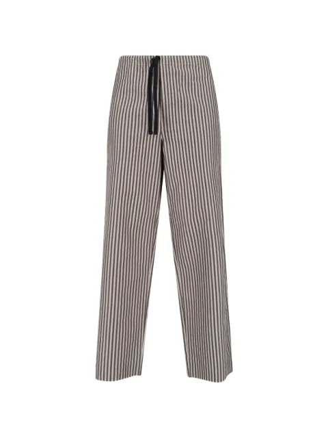 Kaptain Sunshine striped drawstring trousers Neutrals KS26SPT23