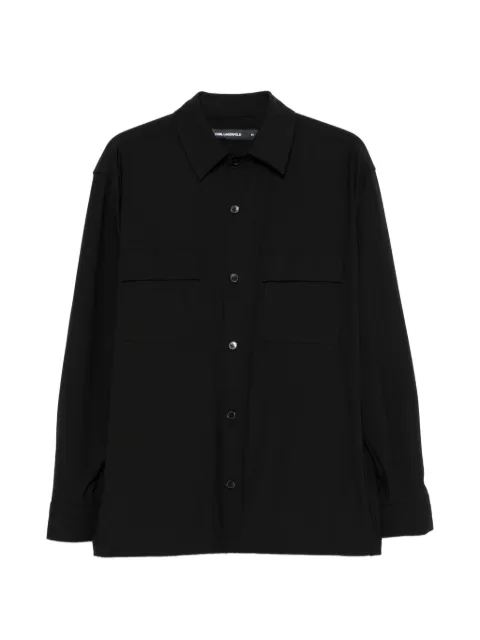 Karl Lagerfeld chest-pocket shirt Black 60597660564093