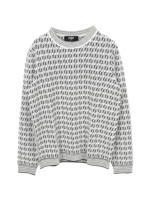 Fendi Pre-Owned 2010s FF pattern sweater White 1061998