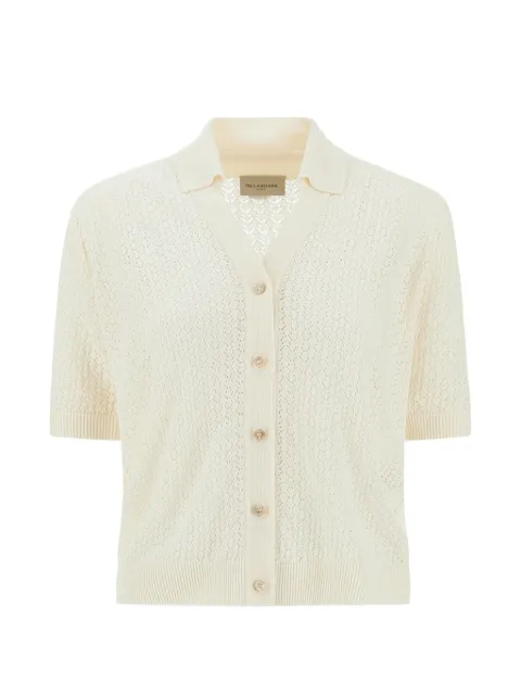 Paul & Shark short-sleeve knit cardigan Neutrals 26451704