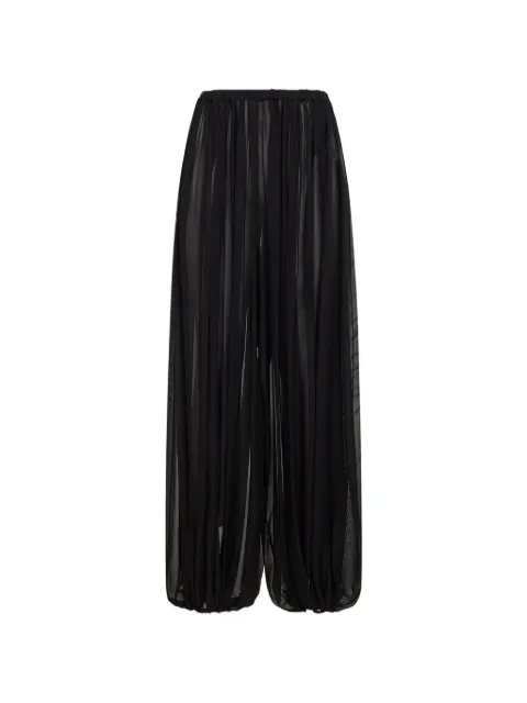 Giuseppe Di Morabito pleated silk trousers Black 06SSPA5101650099