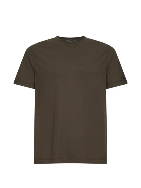 MC2 Saint Barth logo-embroidered cotton-crepe t-shirt Green ORS0001