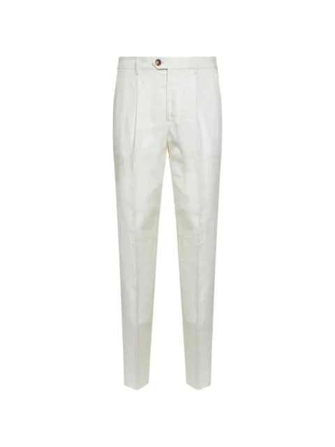 Brunello Cucinelli pleated tapered-leg trousers White MH249E1450C003