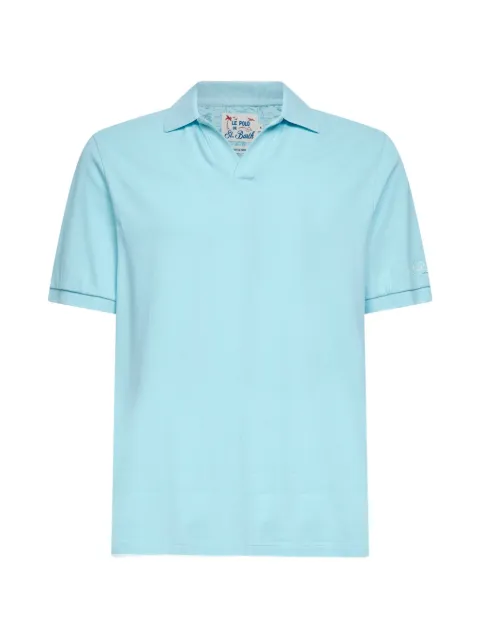 MC2 Saint Barth embroidered-logo piqué T-shirt Blue CHS000100158L