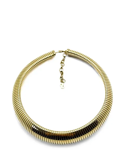 Christian Dior Pre-Owned 1980s Omega collar necklace Gold CDFLEXCOLL