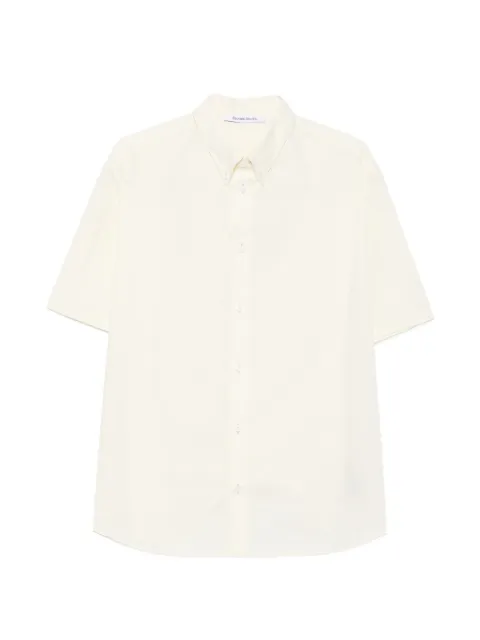 Études Studio button-down short-sleeve cotton shirt Neutrals E26MMSHI322