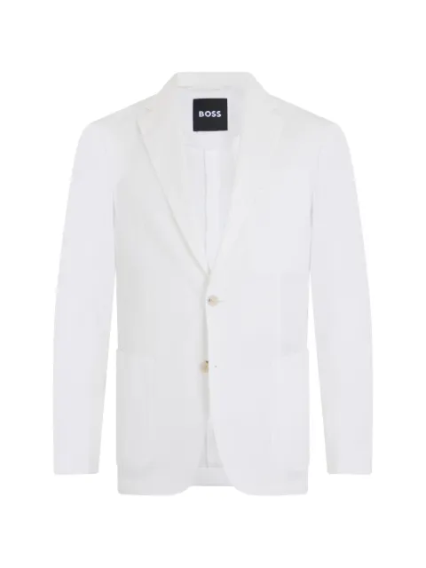 BOSS single breasted blazer White 50561894
