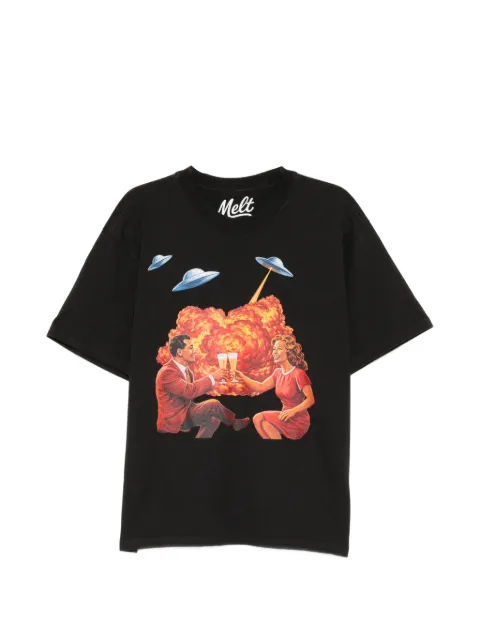 Melt graphic T-shirt Black MS5300