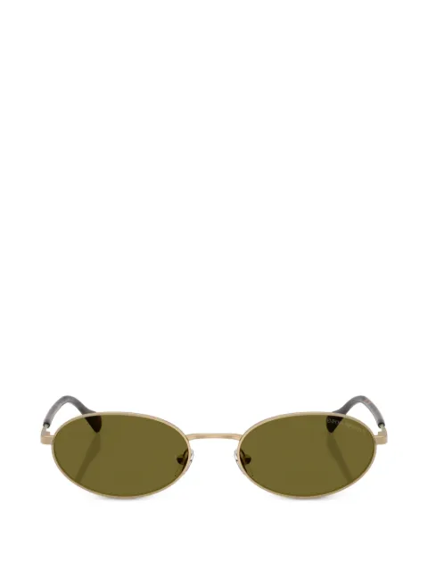 Emporio Armani Ida oval-frame sunglasses Gold EA2175