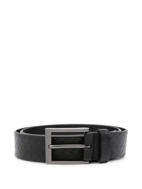 Karl Lagerfeld woven-effect buckle belt Black 815300564426