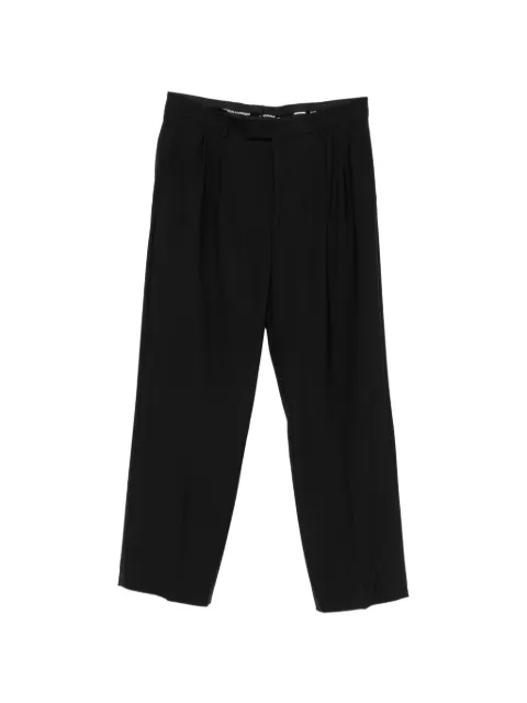Karl Lagerfeld pleated wide-leg trousers Black 25508810564093