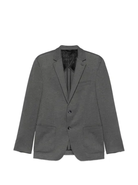 Karl Lagerfeld melange-effect single-breasted blazer Grey 15528010564007