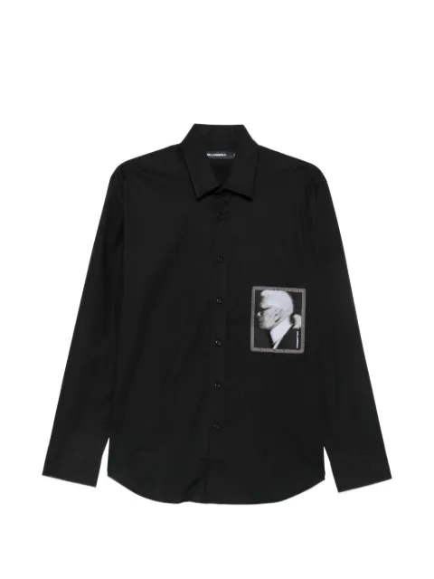 Karl Lagerfeld graphic-print shirt Black 60593560564675