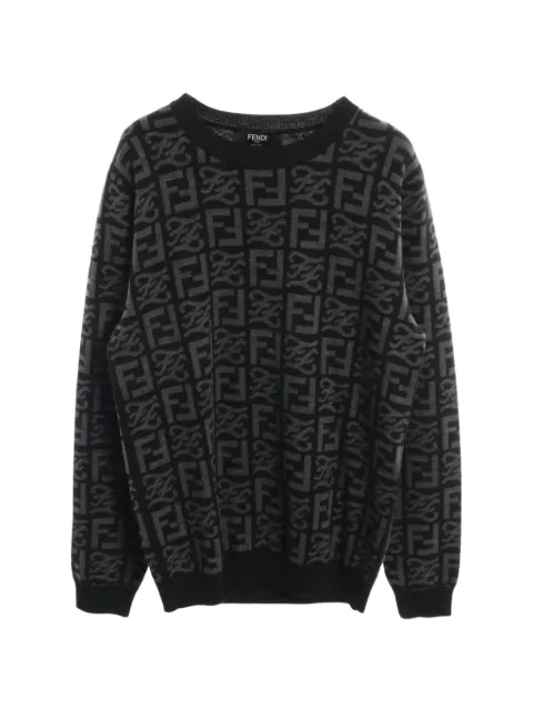 Fendi Pre-Owned 2010s FF logo sweater Black 1061997