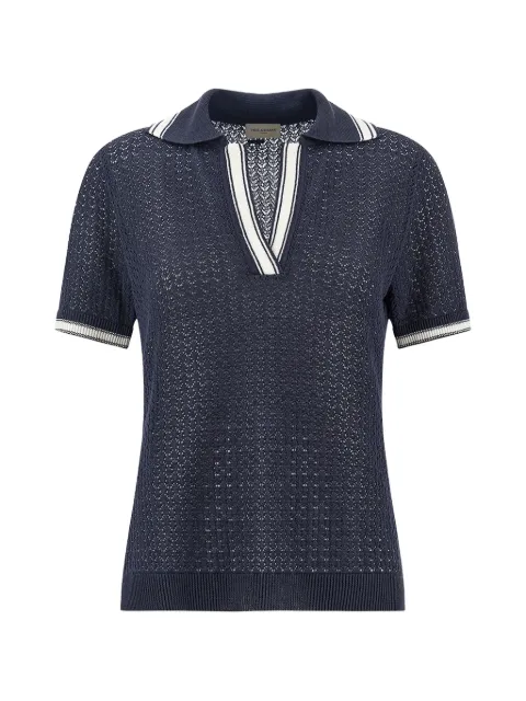 Paul & Shark openwork-knit knitted top Blue 26451607