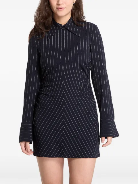 Desigual pinstripe gathered dress Blue 24WWVW635000