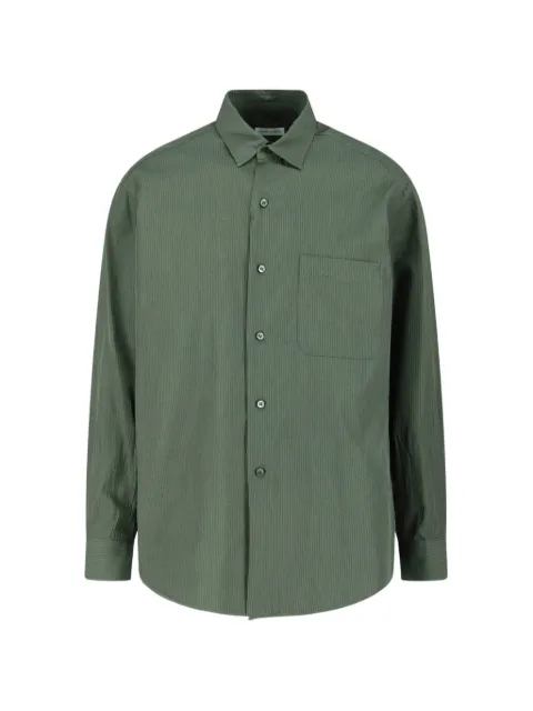 Kaptain Sunshine striped long-sleeve shirt Green KS26SSH09