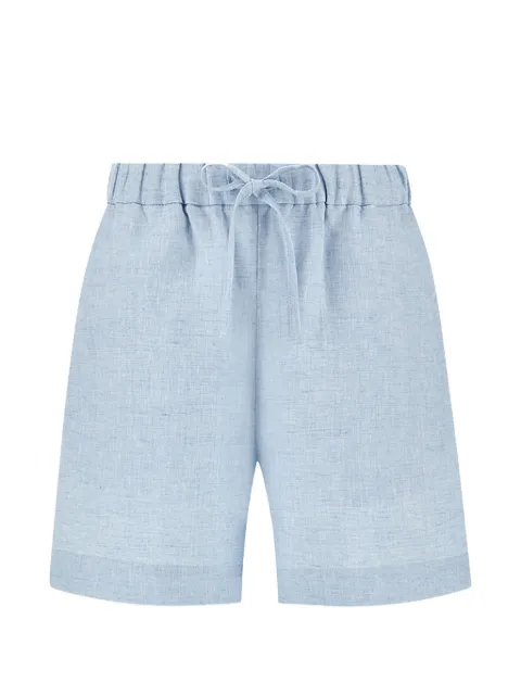 Paul & Shark drawstring linen shorts Blue 26454016720