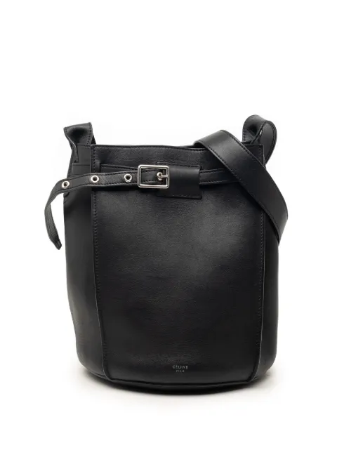 Celine Pre-Owned 2018 Nano Leather Big Bag Bucket crossbody bag Black AUSBTVU024ME3S3G