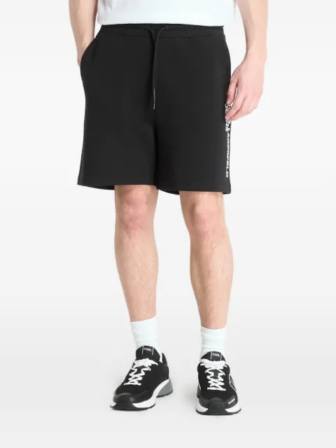 Karl Lagerfeld Jeans logo-print drawstring shorts Black A2M10166999