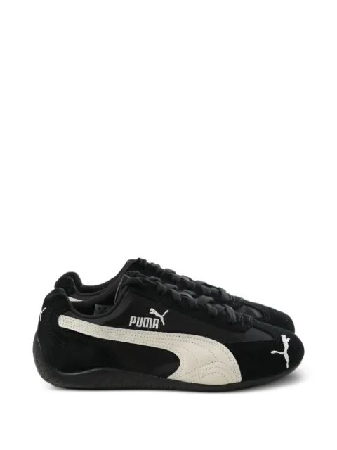 PUMA Speedcat logo-embroidered panelled sneakers Black 405323