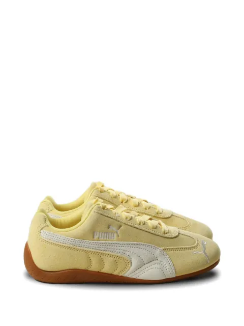 PUMA Speedcat OG logo-embroidered suede sneakers Yellow 400986