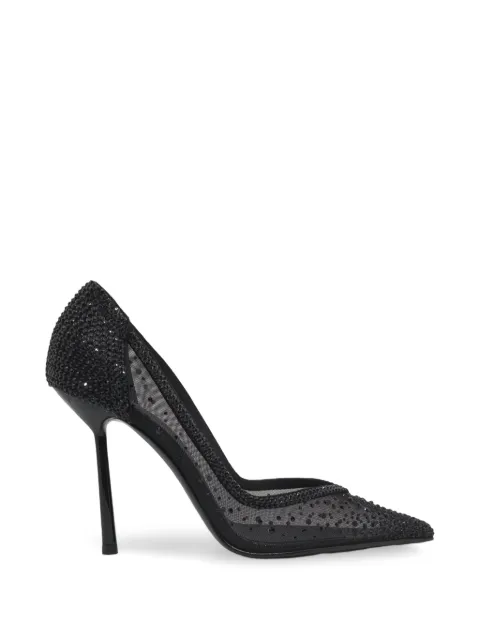 Le Silla crystal-embellished mesh heeled pumps Black 4191E090BXPPGSL
